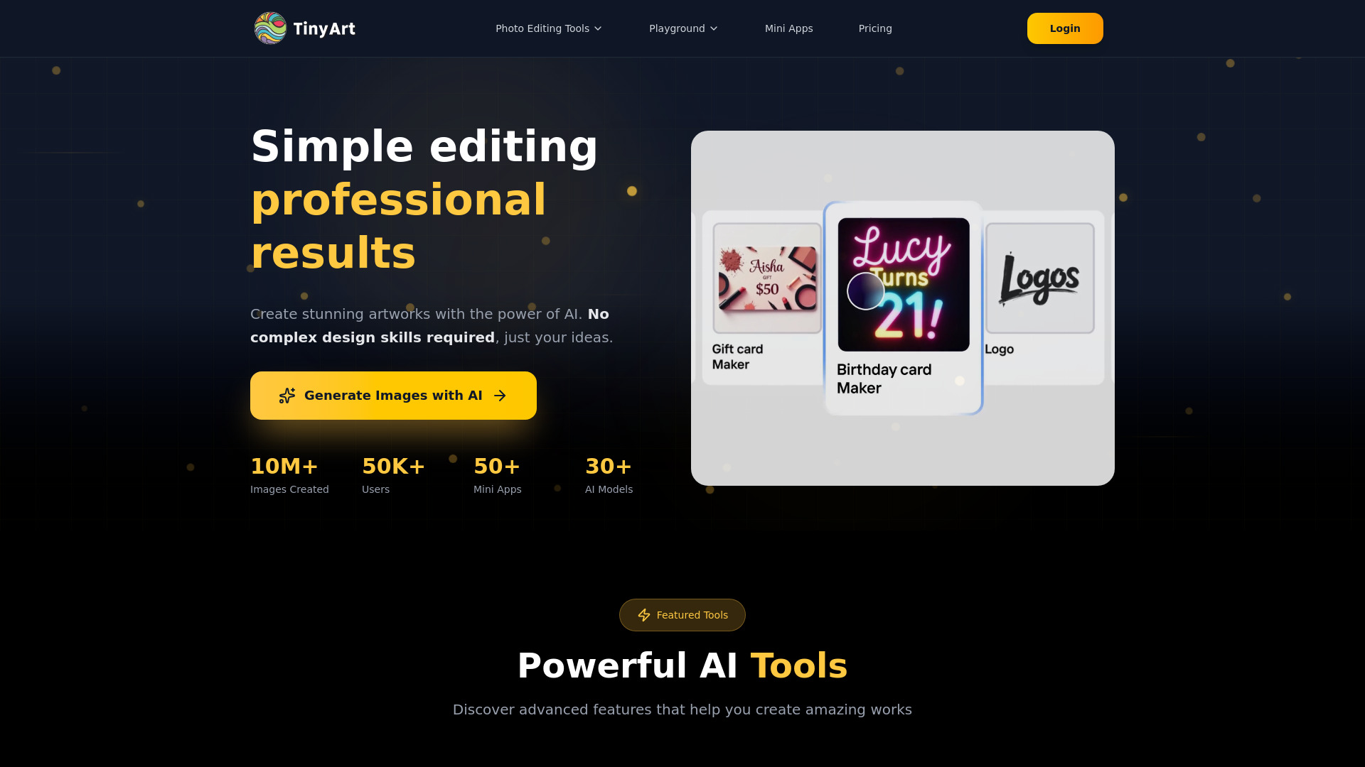 Free AI Photo Editing Tool | Design Posters, Logos, Youtube... | AI-U