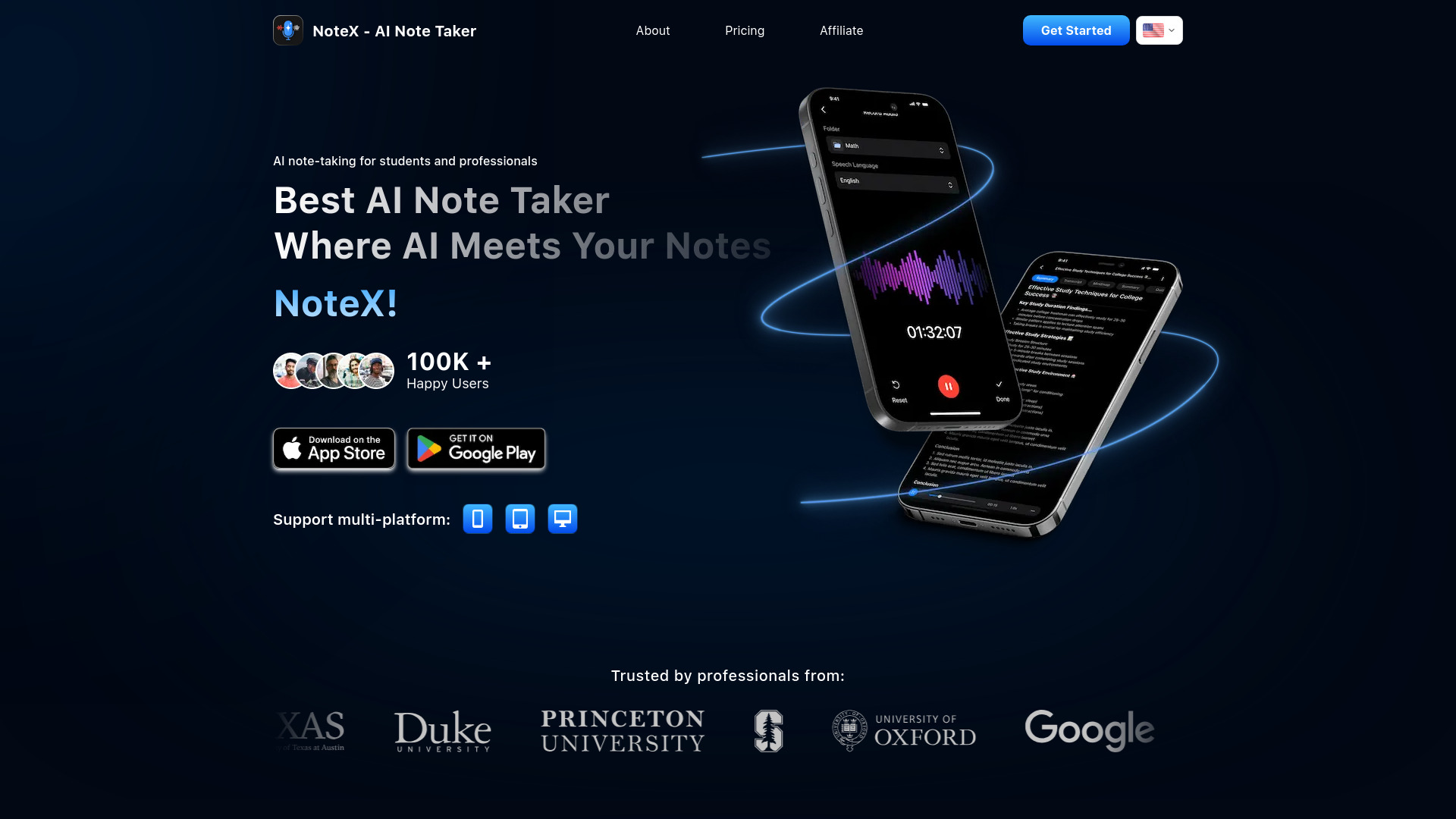 Notex AI Notetaker, AI Notebook - AI note-taking app that transforms ...