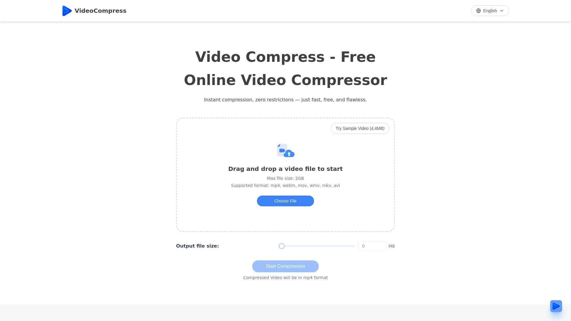 Videocompress - AI-powered, fast, and free video compressor with no ...